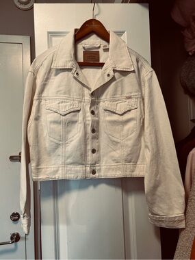 Levi's Cream White Denim Jean Jacket